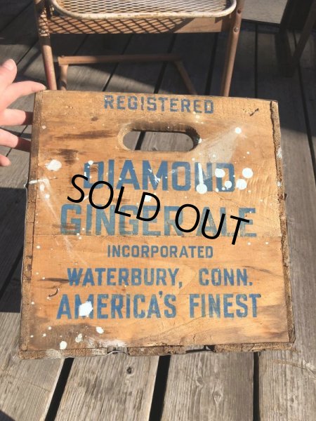 画像13: Vintage Advertising Wooden Crates Wood Box / Diamond Ginger ALE (M450) (13)
