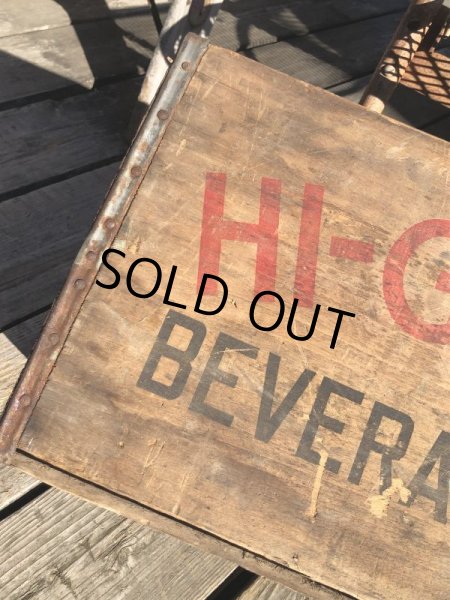 画像3: Vintage Advertising Wooden Crates Wood Box / HI-GLO Orange (M451) (3)