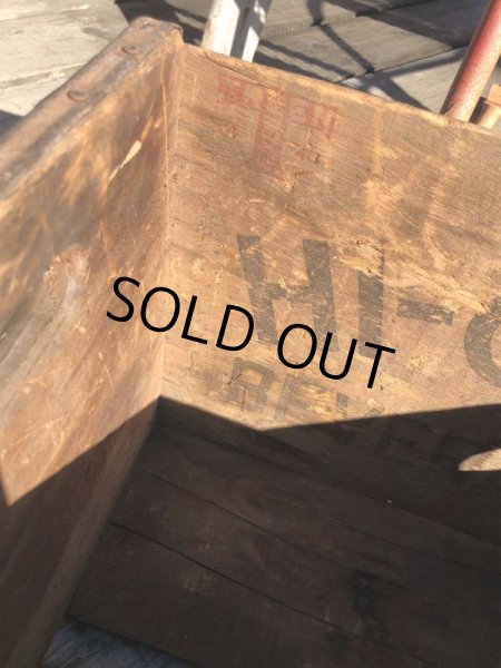 画像12: Vintage Advertising Wooden Crates Wood Box / HI-GLO Orange (M451) (12)
