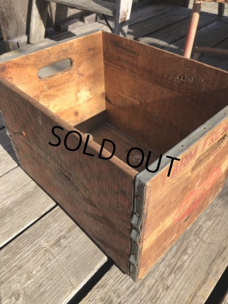画像4: Vintage Advertising Wooden Crates Wood Box / H.P. HOOD (M449) (4)