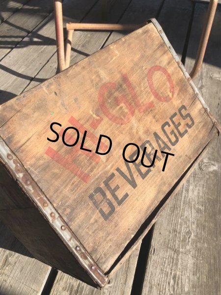 画像7: Vintage Advertising Wooden Crates Wood Box / HI-GLO Orange (M451) (7)