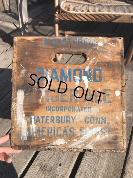 画像7: Vintage Advertising Wooden Crates Wood Box / Diamond Ginger ALE (M450) (7)
