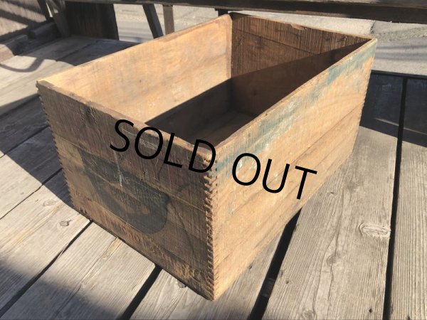 画像4: Vintage Advertising Wooden Crates Wood Box / BIRD'S EYE (M456) (4)