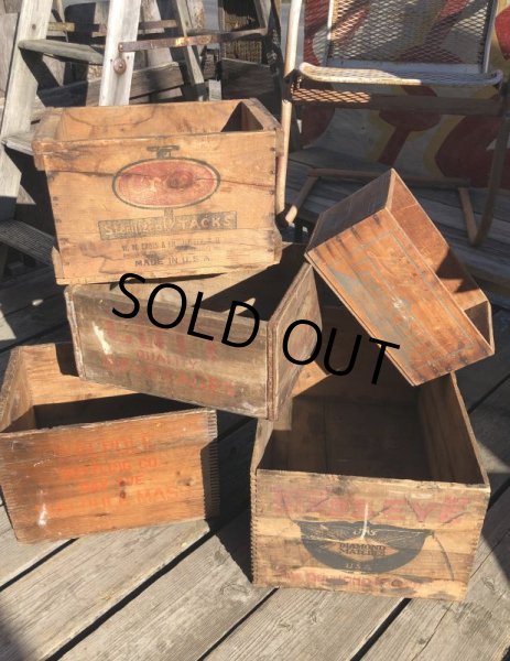 画像18: Vintage Advertising Wooden Crates Wood Box / BIRD'S EYE (M456) (18)