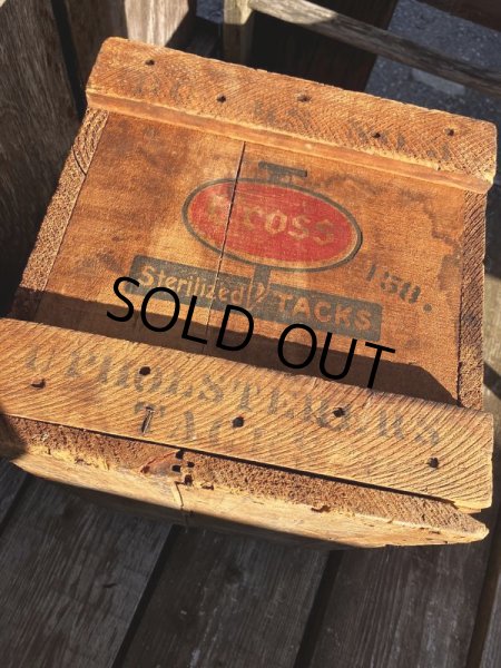 画像4: Vintage Advertising Wooden Crates Wood Box / Cross (M452) (4)