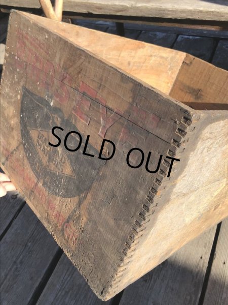 画像8: Vintage Advertising Wooden Crates Wood Box / BIRD'S EYE (M456) (8)