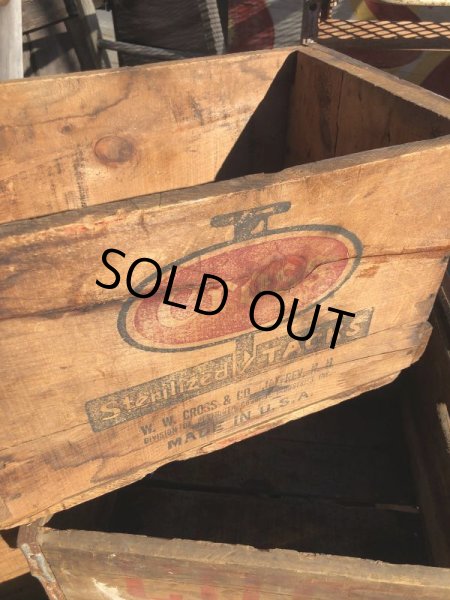 画像14: Vintage Advertising Wooden Crates Wood Box / Cross (M452) (14)