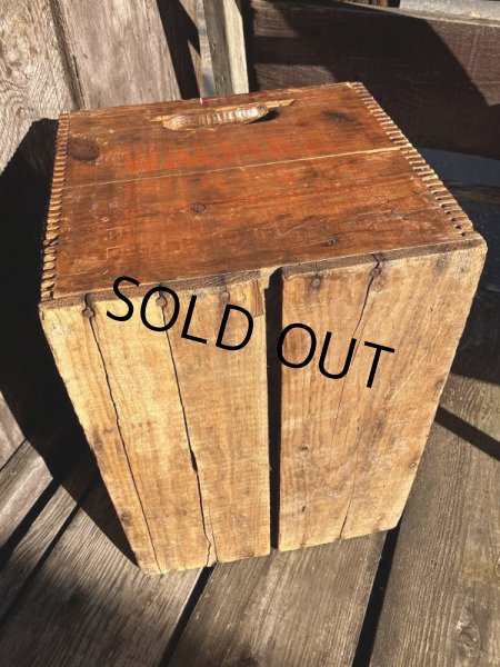 画像7: Vintage Advertising Wooden Crates Wood Box / WALPOLE (M454) (7)