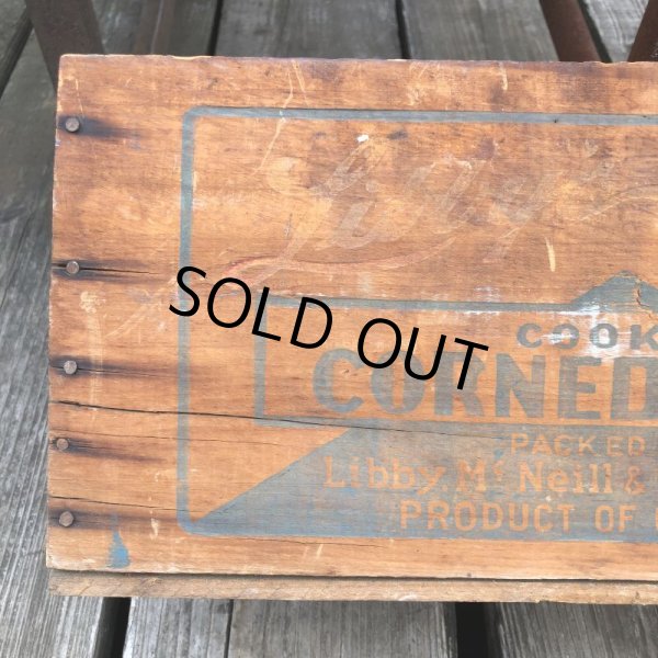 画像10: Vintage Advertising Wooden Crates Wood Box / Libby's (M455) (10)