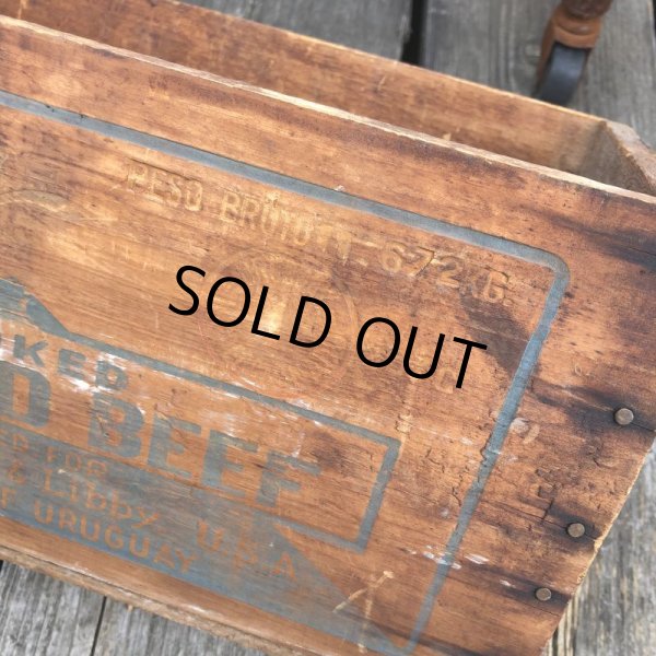 画像9: Vintage Advertising Wooden Crates Wood Box / Libby's (M455) (9)