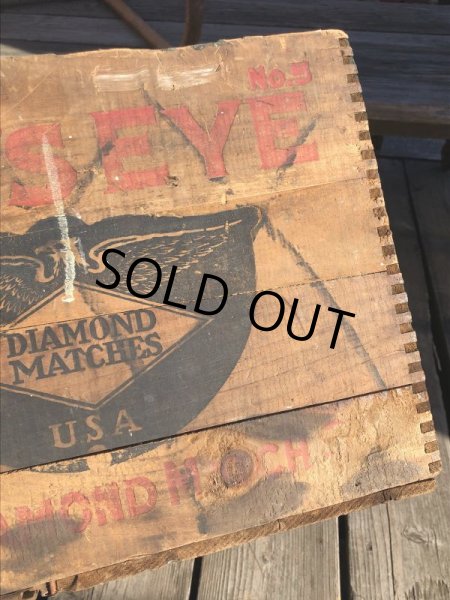 画像16: Vintage Advertising Wooden Crates Wood Box / BIRD'S EYE (M456) (16)