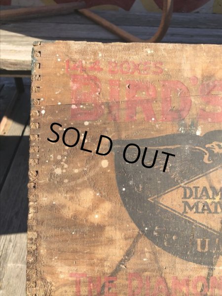 画像7: Vintage Advertising Wooden Crates Wood Box / BIRD'S EYE (M456) (7)