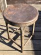 画像2: Vintage Industrial Iron Stool (M459) (2)