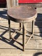 画像7: Vintage Industrial Iron Stool (M459) (7)