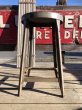 画像2: Vintage Industrial Iron Stool (M460) (2)