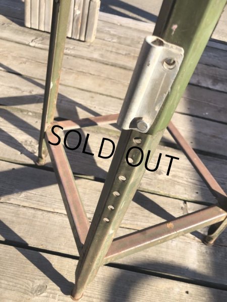 画像5: Vintage Industrial Iron Stool (M457) (5)