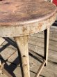 画像7: Vintage Industrial Iron Stool (M460) (7)