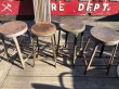 画像14: Vintage Industrial Iron Stool (M457) (14)