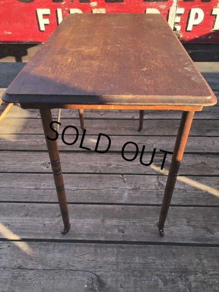 画像9: Antique BELDING BROS. Folding Sewing Table (M461) (9)
