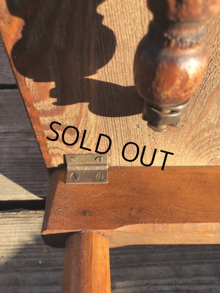 画像20: Antique BELDING BROS. Folding Sewing Table (M461) (20)