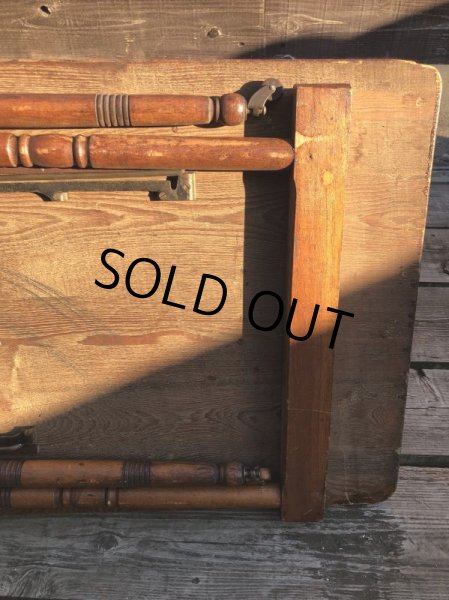 画像27: Antique BELDING BROS. Folding Sewing Table (M461) (27)