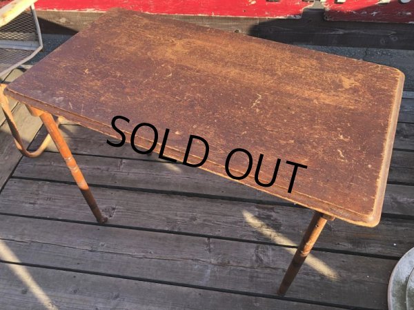 画像11: Antique BELDING BROS. Folding Sewing Table (M461) (11)