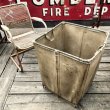 画像1: Vintage Industrial Shop Laundry Canvas Tolling Storage Bin (M462) (1)