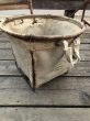 画像1: Vintage Industrial Laundry Canvas Basket (M463) (1)