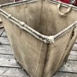 画像10: Vintage Industrial Shop Laundry Canvas Tolling Storage Bin (M462) (10)