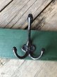 画像10: Antique U.S.A . 5 Iron Hooks Rack Wooden Wall Mounted Coat Hanger (M463) (10)