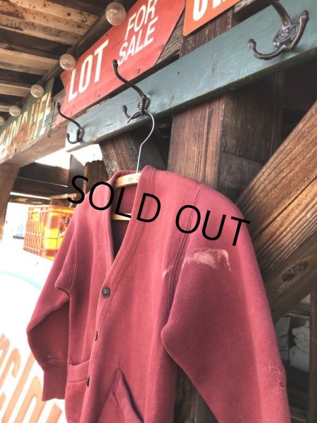 画像5: Antique U.S.A . 5 Iron Hooks Rack Wooden Wall Mounted Coat Hanger (M463) (5)