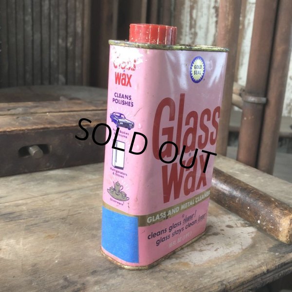 画像2: Vintage Gold Seal Glass Wax Tin (M470) (2)