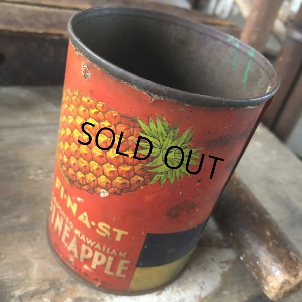 画像2: Vintage Crushed hawaiian PINEAPPLE Tin (M473) (2)