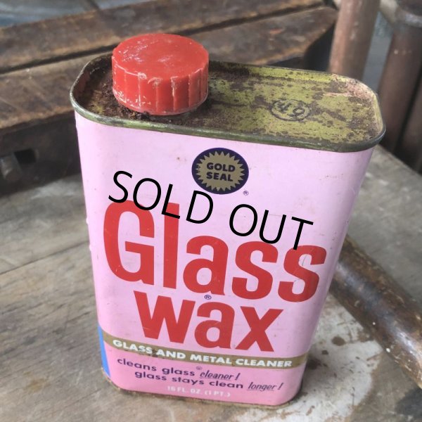 画像5: Vintage Gold Seal Glass Wax Tin (M470) (5)