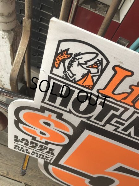 画像3: Vintage Little Caesars Pizza Advertising Store Display Sign (M478) (3)