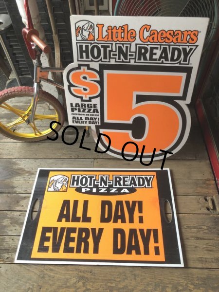 画像11: Vintage Little Caesars Pizza Advertising Store Display Sign (M478) (11)