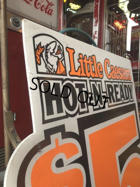 画像4: Vintage Little Caesars Pizza Advertising Store Display Sign (M478) (4)