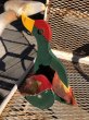画像7: Vintage Wooden Walking Bird Runner Push Toddler Toy (M489) (7)