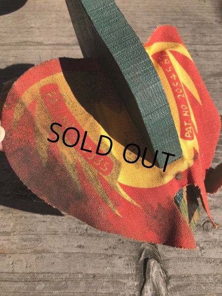 画像14: Vintage Wooden Walking Bird Runner Push Toddler Toy (M489) (14)