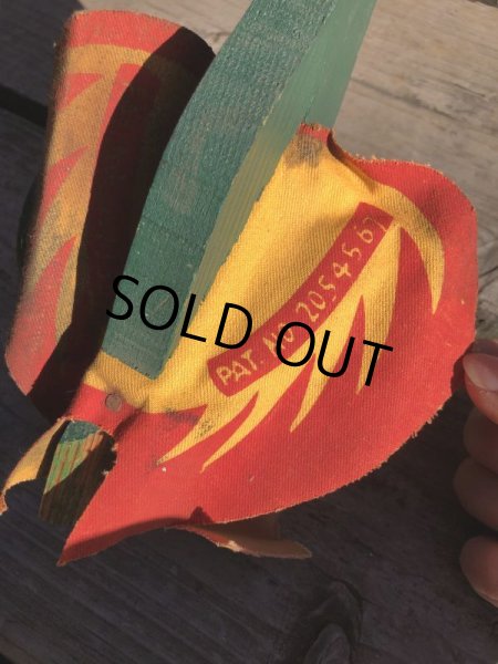 画像13: Vintage Wooden Walking Bird Runner Push Toddler Toy (M489) (13)