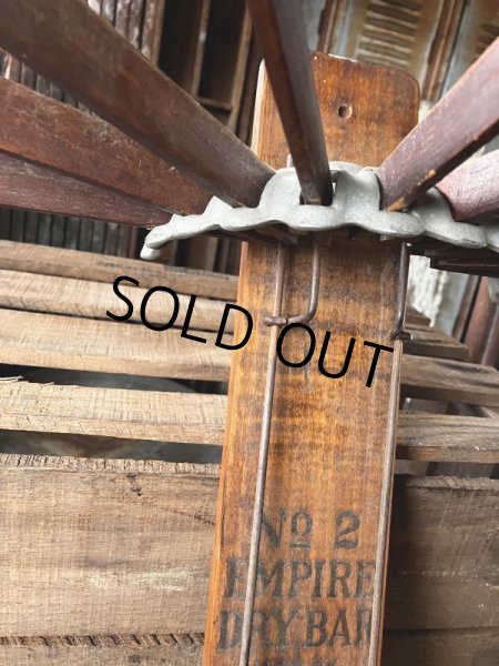 画像10: Primitives Antique Wooden Drying Rack Empire Dry Bar (M490) (10)
