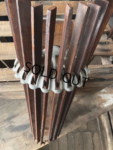 画像7: Primitives Antique Wooden Drying Rack Empire Dry Bar (M490) (7)