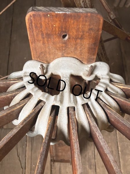 画像9: Primitives Antique Wooden Drying Rack Empire Dry Bar (M490) (9)