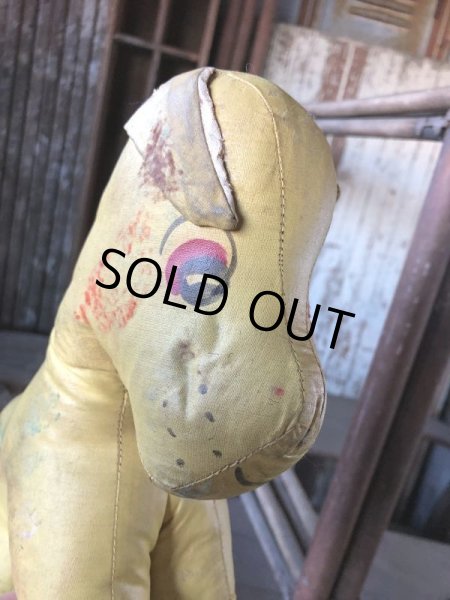 画像6: Vintage Vinyl Leather Stuffed Plush Dog Doll Memorial ( M491) (6)