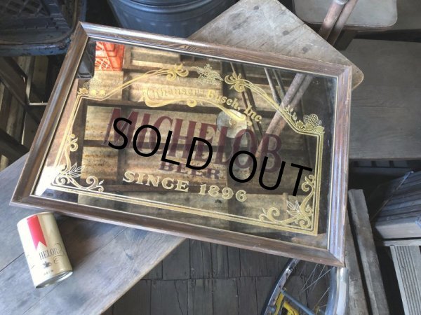画像14: 80s Vintage Anheuser-Busch Michelob Beer Bar Display Mirror Sign (M492) (14)