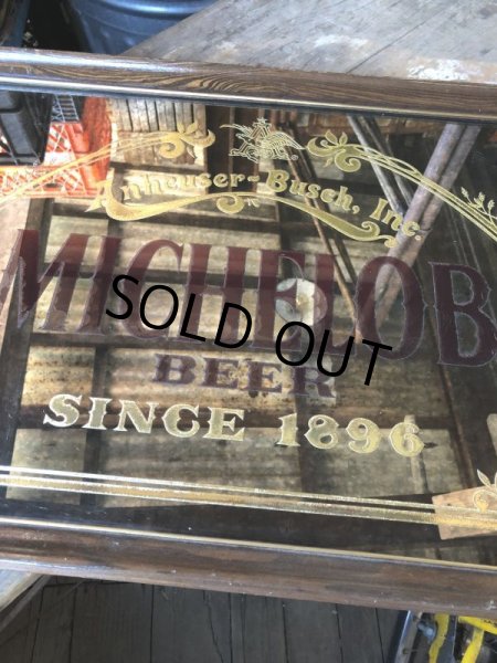 画像4: 80s Vintage Anheuser-Busch Michelob Beer Bar Display Mirror Sign (M492) (4)