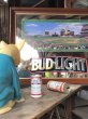 画像18: 90s Vintage BUDWEISER Bud Light Chicago Cubs Sunlit Wrigley Field Bar Pub Mirror Sign (M493) (18)