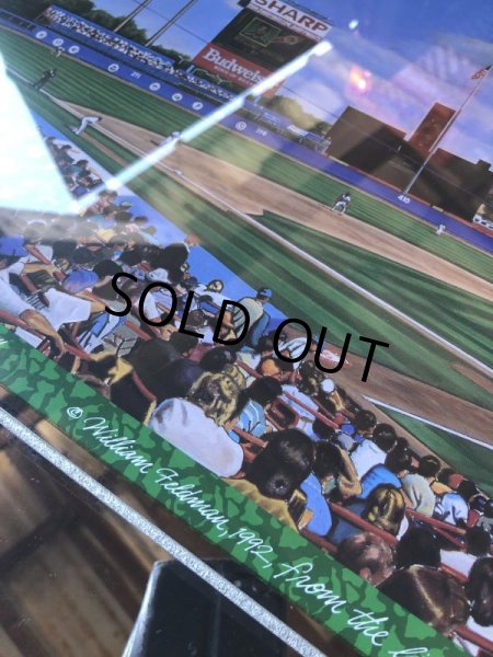 画像7: 90s Vintage BUDWEISER Bud Light Chicago Cubs Sunlit Wrigley Field Bar Pub Mirror Sign (M493) (7)