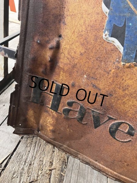 画像2: 50s Vintage Advetising "Have a Pepsi" Store Display Embossed Metal Sign (M497) (2)