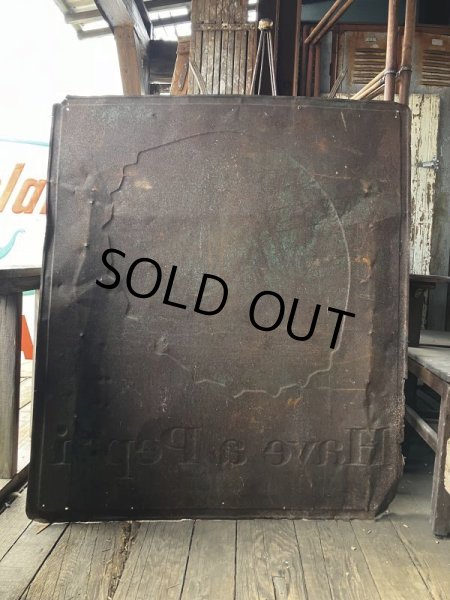 画像10: 50s Vintage Advetising "Have a Pepsi" Store Display Embossed Metal Sign (M497) (10)